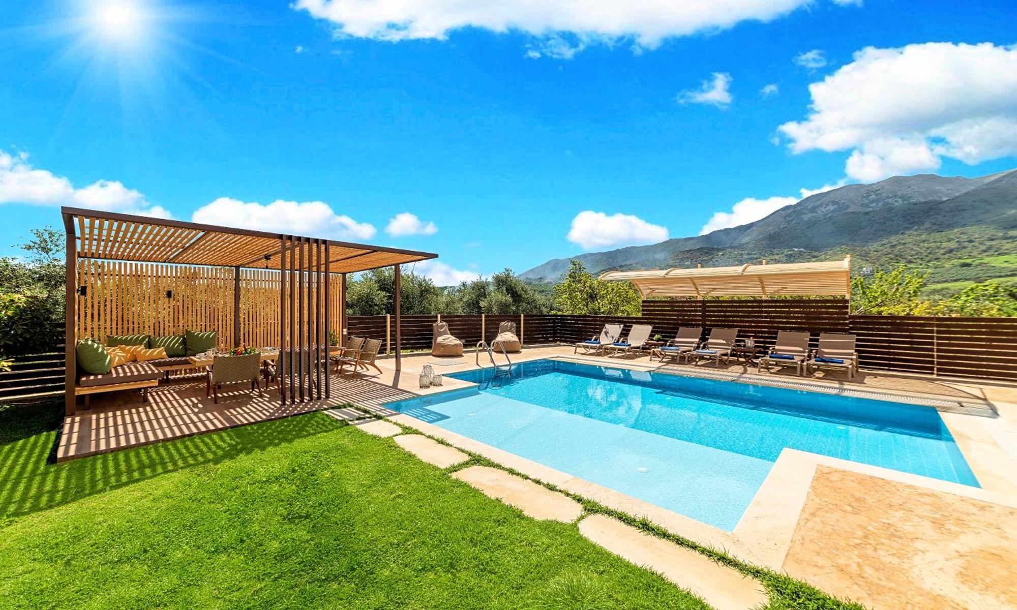 Cretan Sunrise Villa Heated Pool Dhimitroulianá Extérieur photo