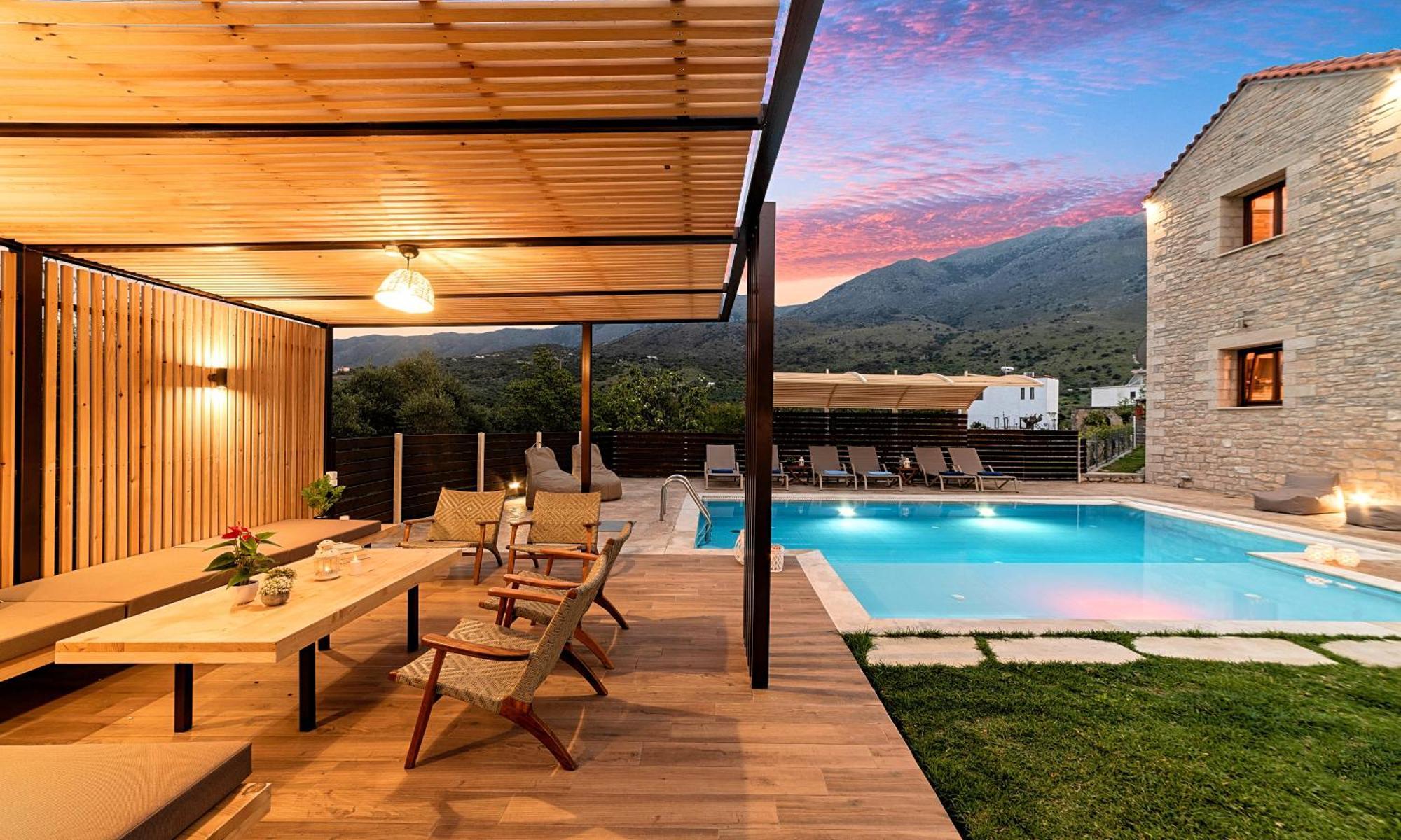 Cretan Sunrise Villa Heated Pool Dhimitroulianá Extérieur photo