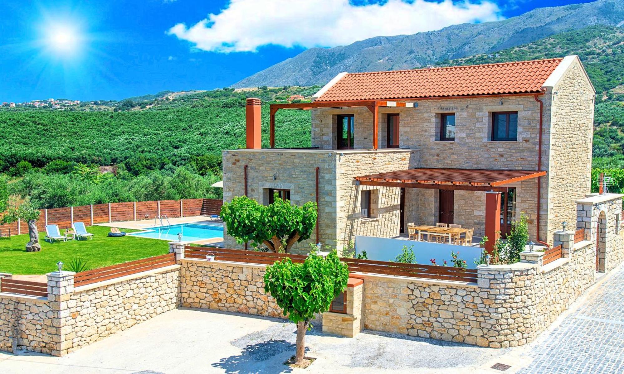 Cretan Sunrise Villa Heated Pool Dhimitroulianá Extérieur photo