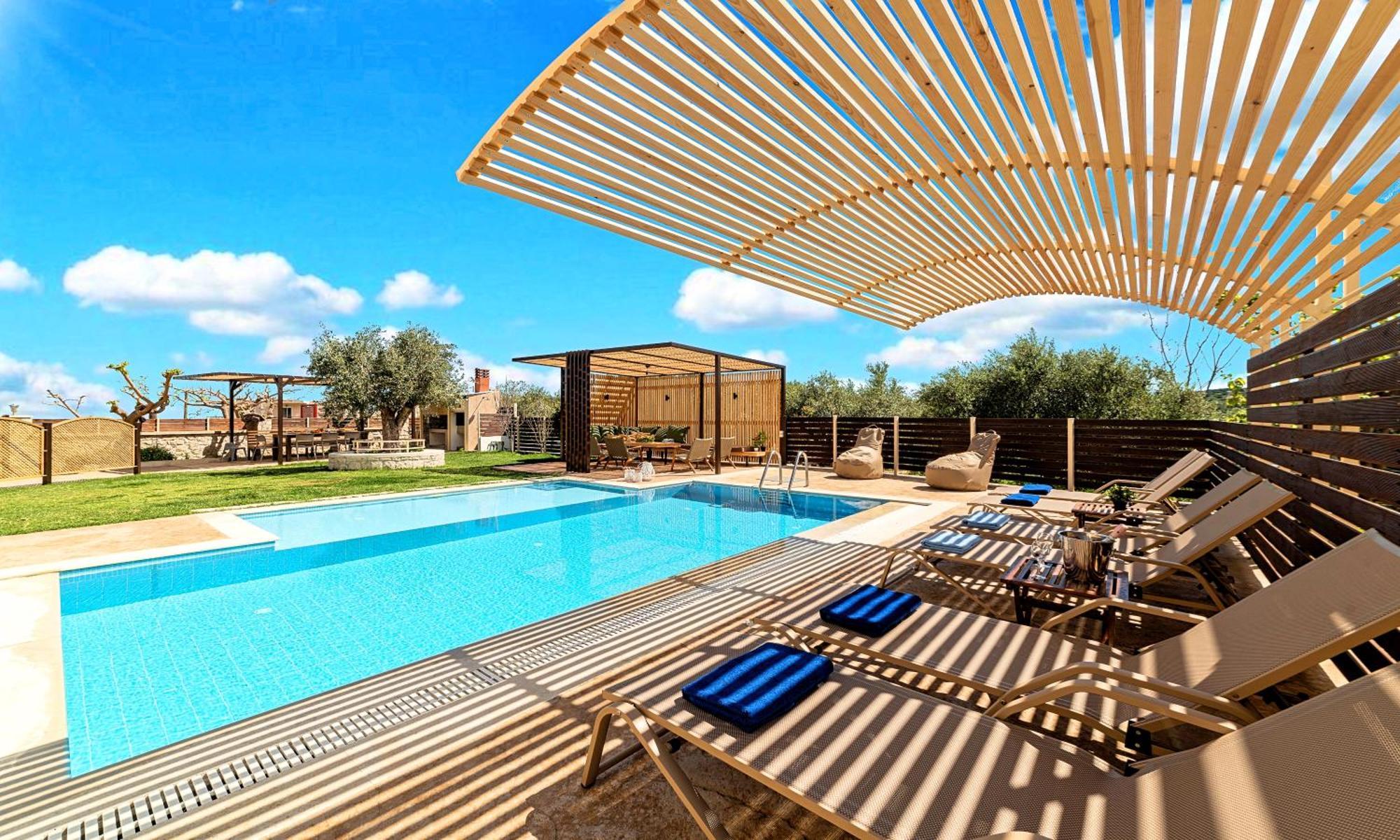 Cretan Sunrise Villa Heated Pool Dhimitroulianá Extérieur photo